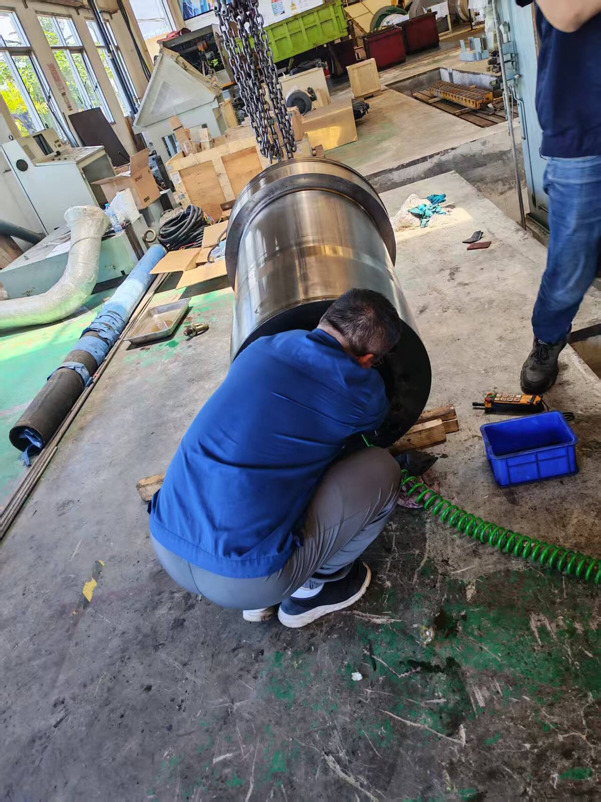 Press cylinder reassembly and testing
